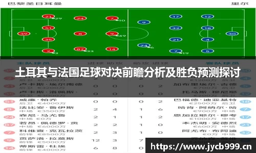 土耳其与法国足球对决前瞻分析及胜负预测探讨