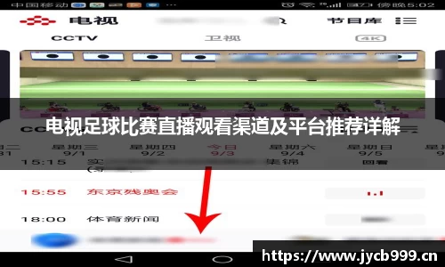 电视足球比赛直播观看渠道及平台推荐详解